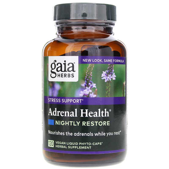 Gaia Herbs Adrenal Health Nightly Restore 120 Liquid Phyto Caps