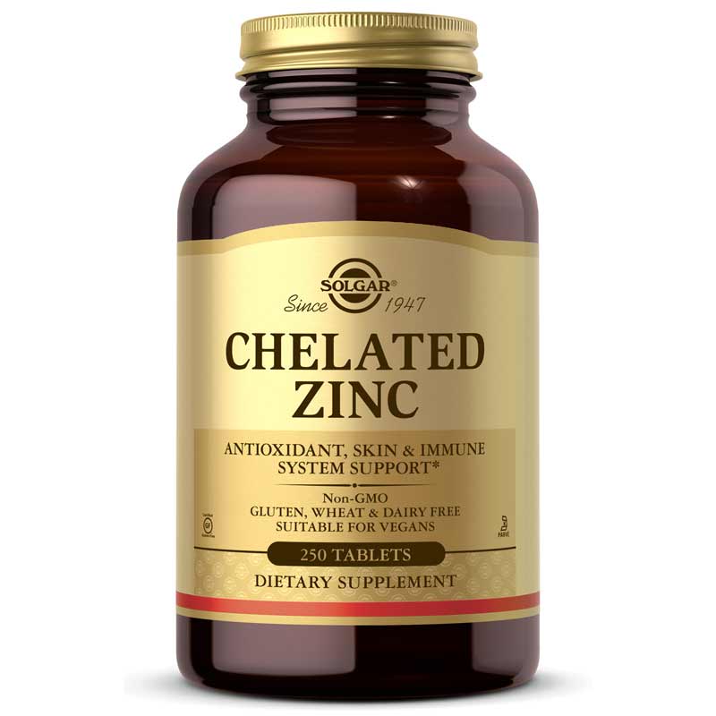 Solgar Chelated Zinc 250 Tablets