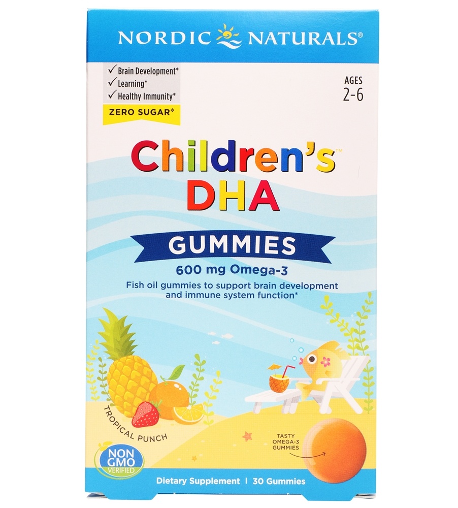Nordic Naturals - Children's DHA Gummies Tropical Punch 600 mg. - 30 Gummies