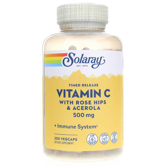 Solaray Vitamin C 500 Mg, Timed-Release Formula 250 Veg Capsules