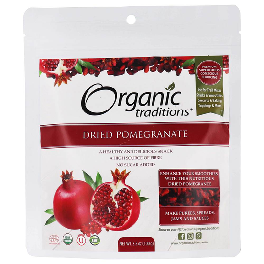 Organic Traditions - Dried Pomegranate - 3.5 oz.