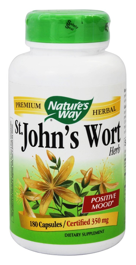 Nature's Way - Saint John's Wort Herb 350 mg. - 180 Capsules