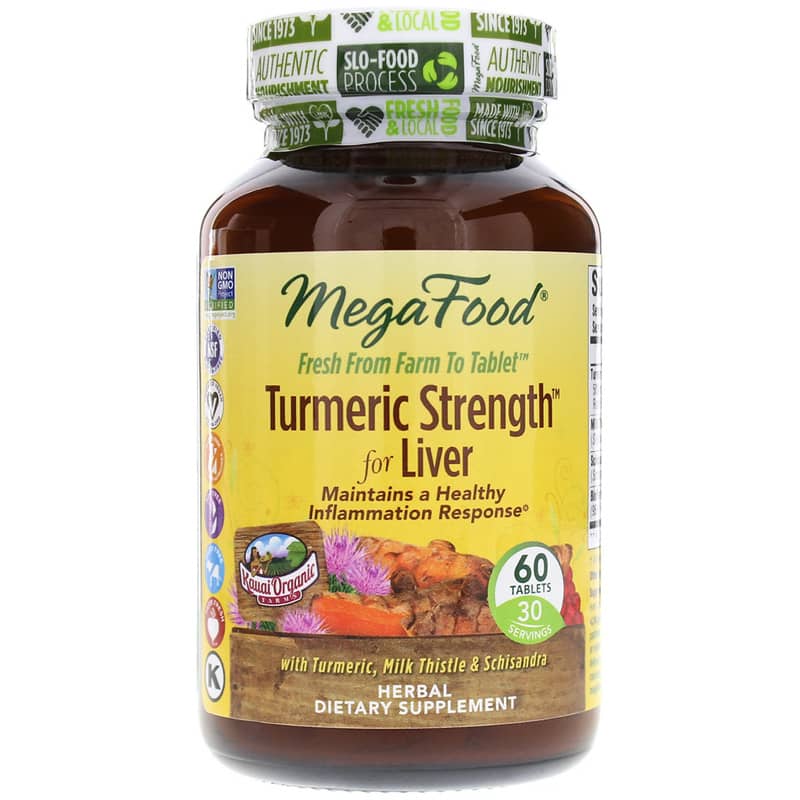 Megafood Turmeric Strength for Liver 60 Tablets