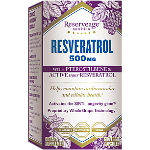 Resveratrol with Pterostilbene & Active Trans-Resveratrol - 500 MG (60 Vegetarian Capsules)