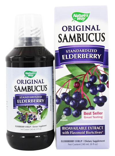 Nature's Way - Sambucus Original Bio-Certified Black Elderberry Syrup - 8 fl. oz.
