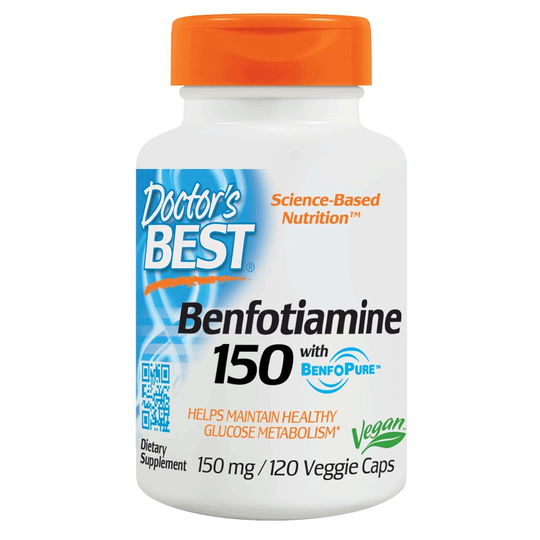 Doctor's Best - Benfotiamine 150 mg. - 120 Vegetarian Capsules
