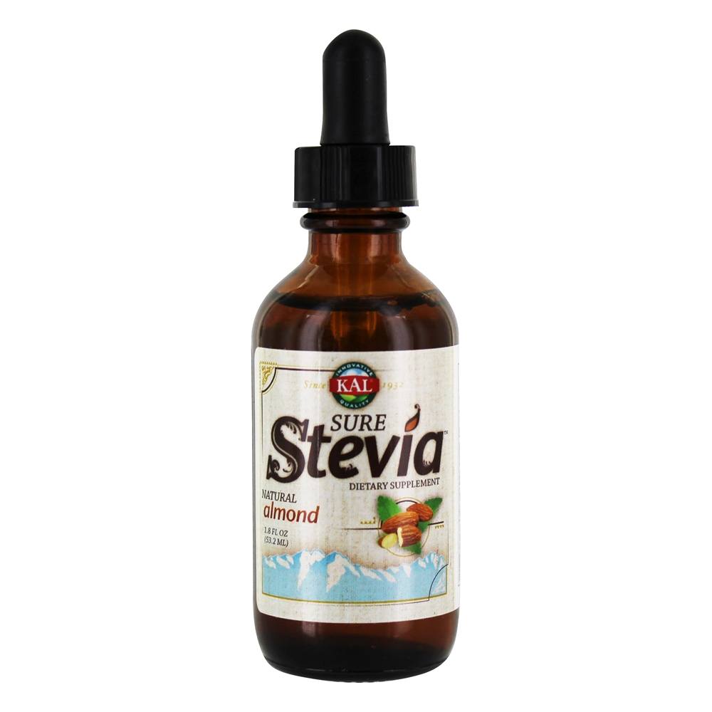 Kal - Sure Stevia Liquid Extract Natural Almond - 1.8 fl. oz.