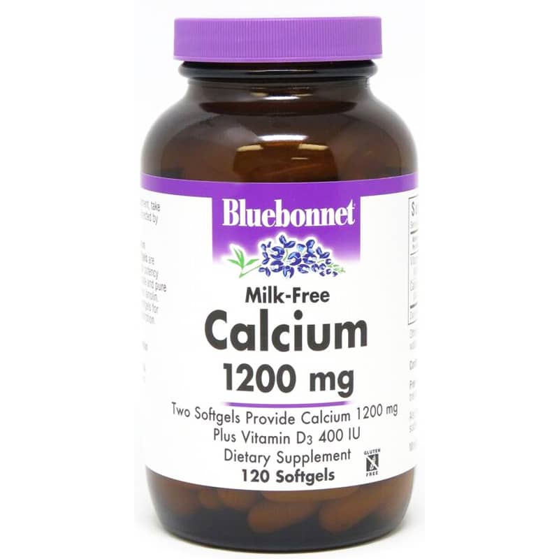 Bluebonnet Milk-Free Calcium 1200 Mg 120 Softgels