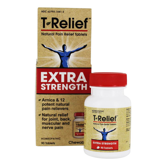 MediNatura - T-Relief Extra Strength Natural Pain Relief Formula - 90 Tablets
