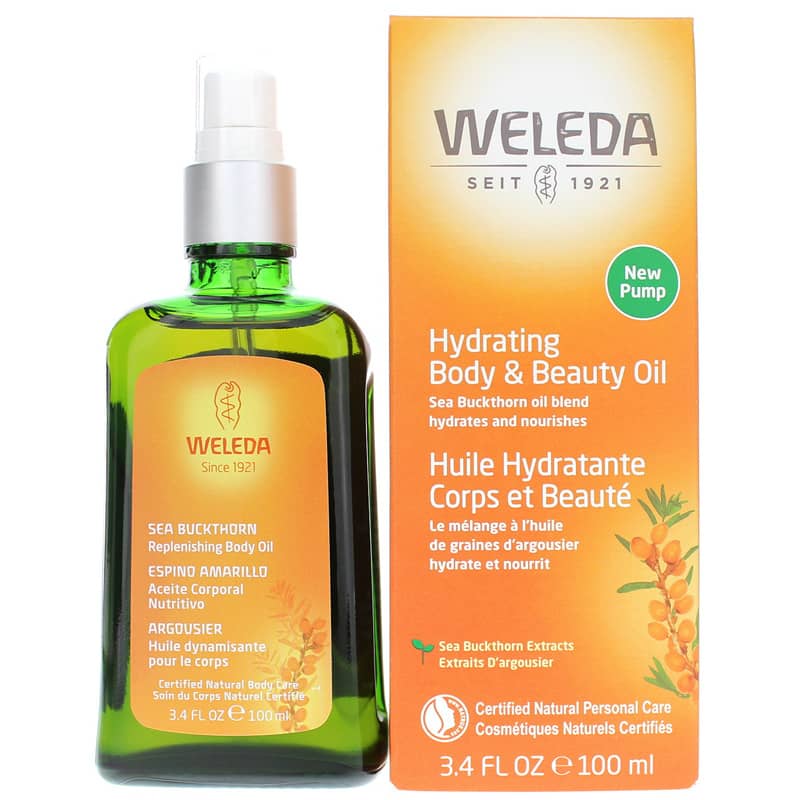 Weleda Hydration Body & Beauty Oil with Sea Buckthorn 3.4 Oz