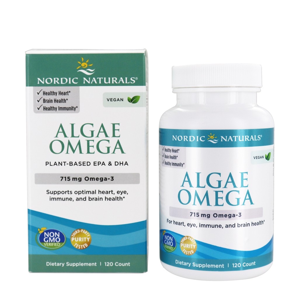 Nordic Naturals - Algae Omega Plant-Based EPA & DHA Omega-3 715 mg. - 120 Softgels