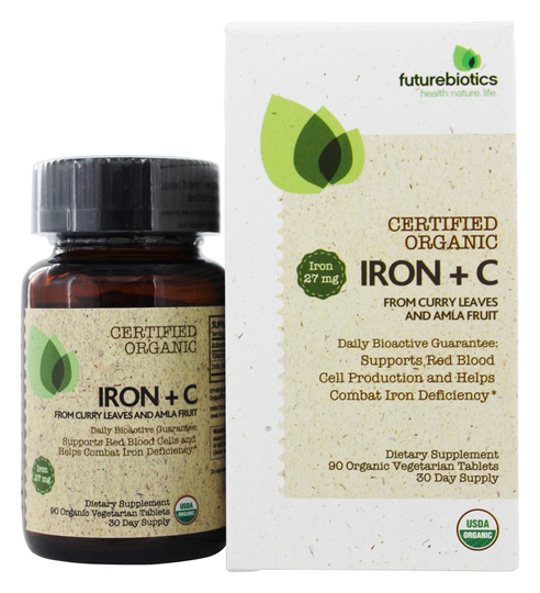 Futurebiotics - Organic Iron C - 90 Vegetarian Tablets