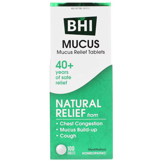 BHI Mucus Relief Tablets 100 Tablets