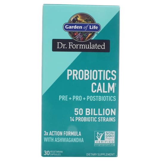 Garden of Life - Dr. Formulated Probiotics Calm 50 Billion CFU - 30 Vegetarian Capsules