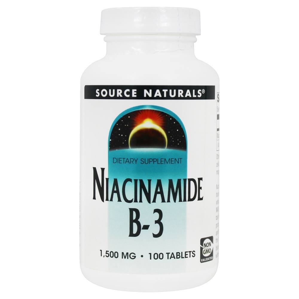 Source Naturals - Niacinamide B-3 1500 mg. - 100 Tablets