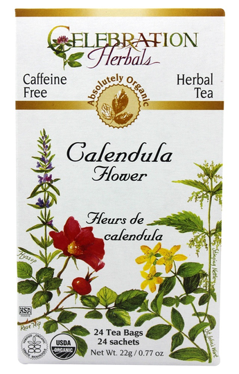 Celebration Herbals - Organic Caffeine Free Calendula Flower Herbal Tea - 24 Tea Bags