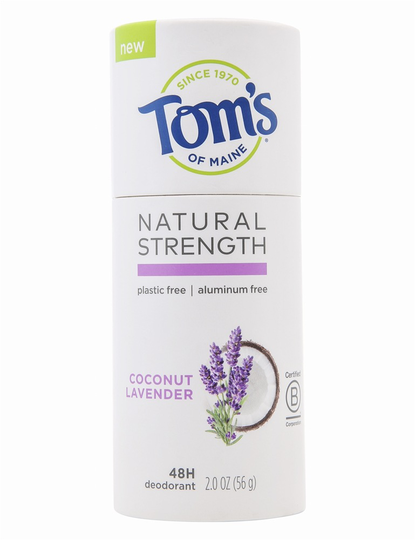 Tom's of Maine - Natural Strength Plastic-Free Aluminum-Free Deodorant Coconut Lavender - 2 oz.