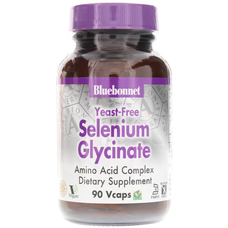 Bluebonnet Selenium Glycinate Yeast Free 90 Veg Capsules