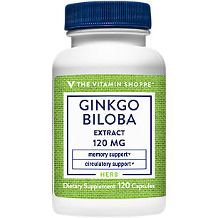 Ginkgo Biloba Extract - Memory & Cognitive Health, Circulatory Support - 120 MG (120 Capsules)