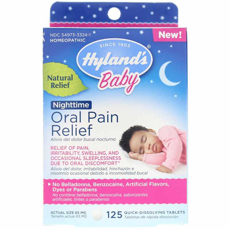 Hylands Baby Nighttime Oral Pain Relief 125 Tablets