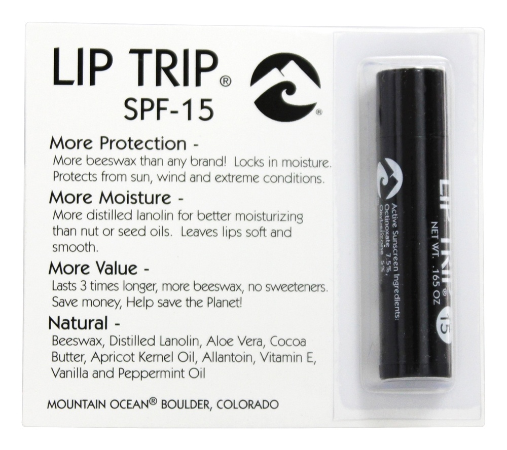 Mountain Ocean - Lip Trip SPF-15 - 0.165 oz.