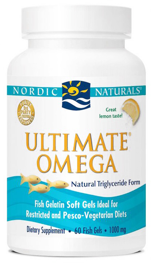 Nordic Naturals - Ultimate Omega Fish Gelatin Lemon - 60 Softgels
