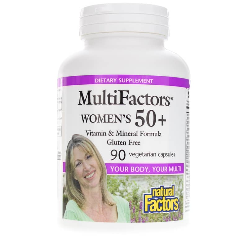 Natural Factors MultiFactors Women's 50+ 90 Veg Capsules