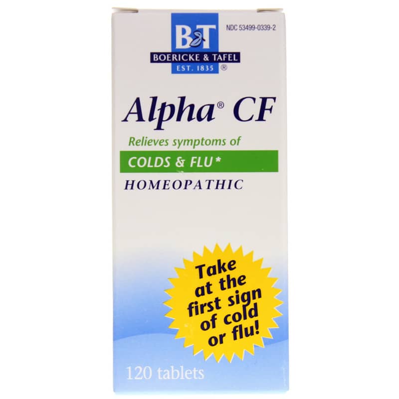 Boericke & Tafel Alpha CF Colds & Flu 120 Tablets