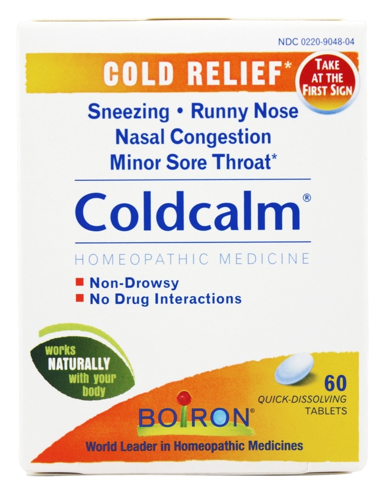 Boiron - ColdCalm Homeopathic Medicine for Cold Relief - 60 Tablets