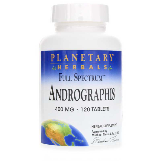 Planetary Herbals Andrographis 400 Mg Full Spectrum 120 Tablets