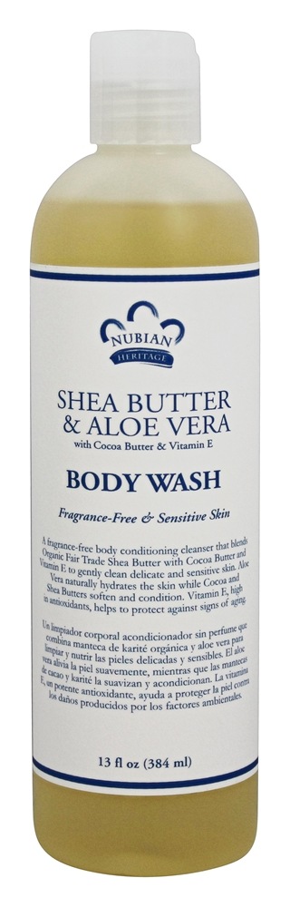 Nubian Heritage - Body Wash Shea Butter & Aloe Vera - 13 fl. oz.