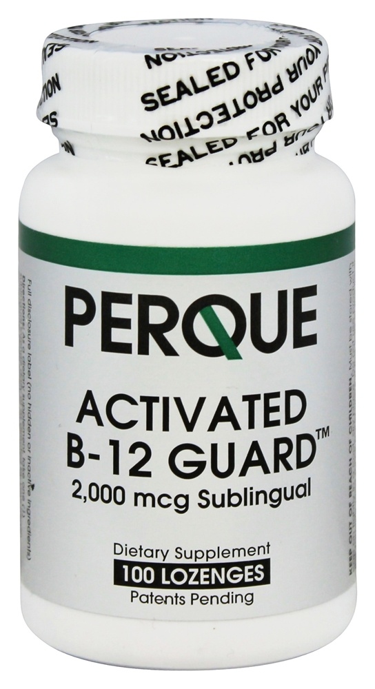 Perque - Activated B12 Guard Sublingual 2000 mcg. - 100 Lozenges