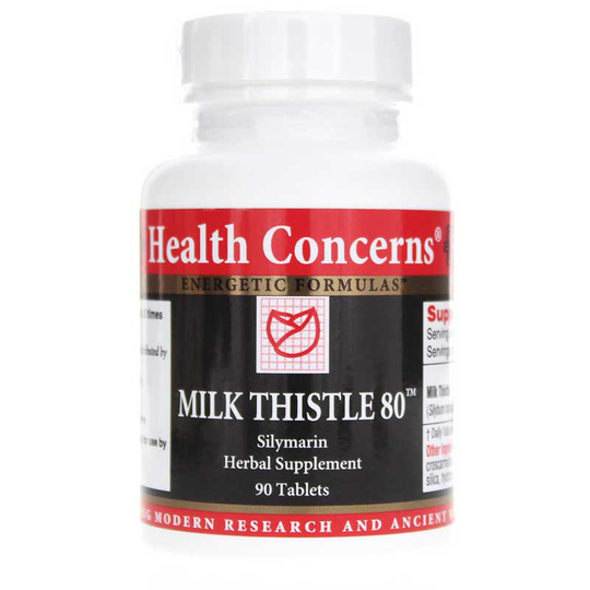 Health Concerns Milk Thistle 80, 90 Tablets