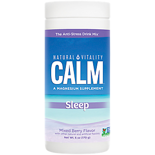 Natural Calm Powder for Extra Sleep Support - Mixed Berry (6 oz /28 Servings)