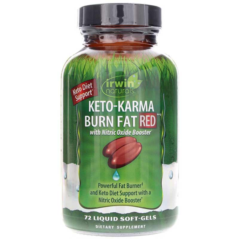 Irwin Naturals Keto-Karma Burn Fat RED 72 Liquid Softgels