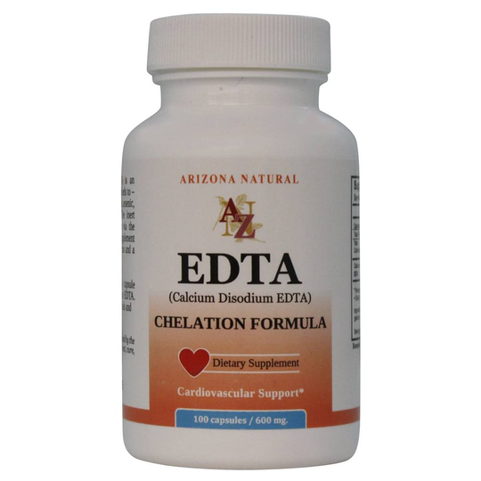 Arizona Natural - EDTA Calcium Disodium Chelation Formula 600 mg. - 100 Capsules