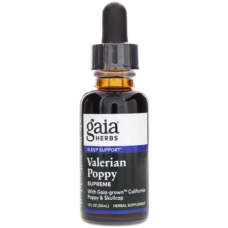 Gaia Herbs Valerian Poppy Supreme 1 Oz