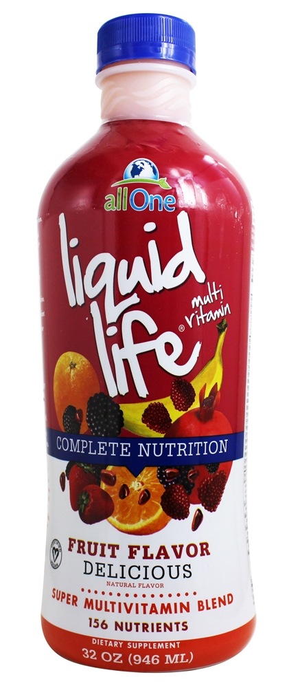 All One - Liquid Life Super Multivitamin Blend Fruit Flavor - 32 fl. oz.