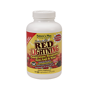 Source of Life Red Lighting Antioxidant with Pomegranate, Mangosteen, Acai, Goji & Noni (180 Vegetarian Capsules)