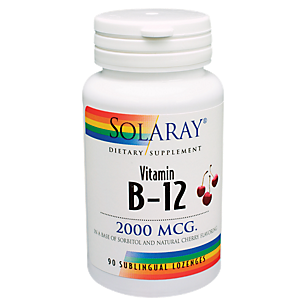 Vitamin B-12 - Promote Healthy Nerve Function - 2,000 MCG - Cherry (90 Lozenges)