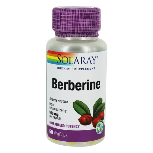 Solaray - Berberine Guaranteed Potency 500 mg. - 60 Vegetable Capsule(s)