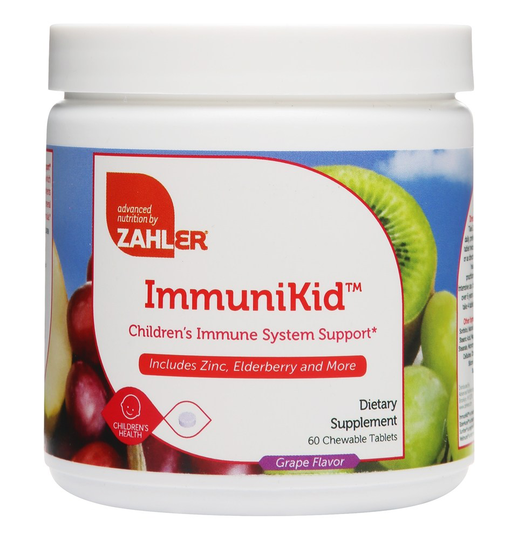 Zahler - ImmuniKid Children's Immune System Support Grape Flavor - 60 Chewable Tablets