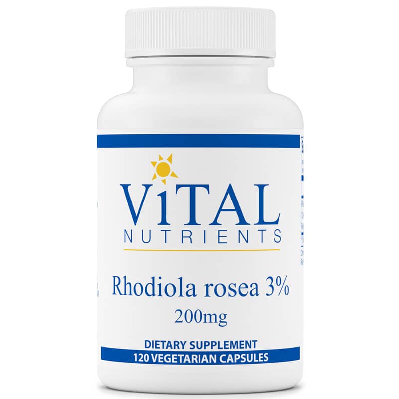 Vital Nutrients Rhodiola Rosea 3% 200 Mg 120 Veg Capsules