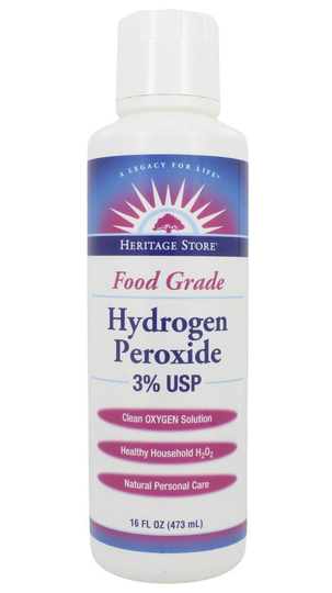 Heritage - Hydrogen Peroxide Food Grade 3 USP - 16 fl. oz.
