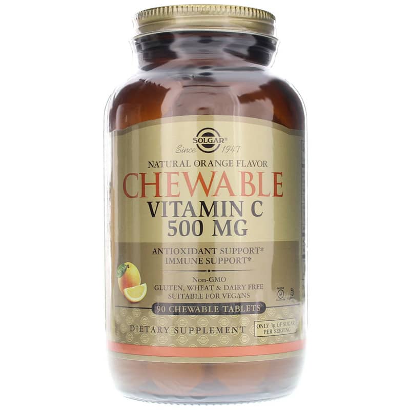 Solgar Chewable Vitamin C 500 Mg Orange 90 Chewable Tablets
