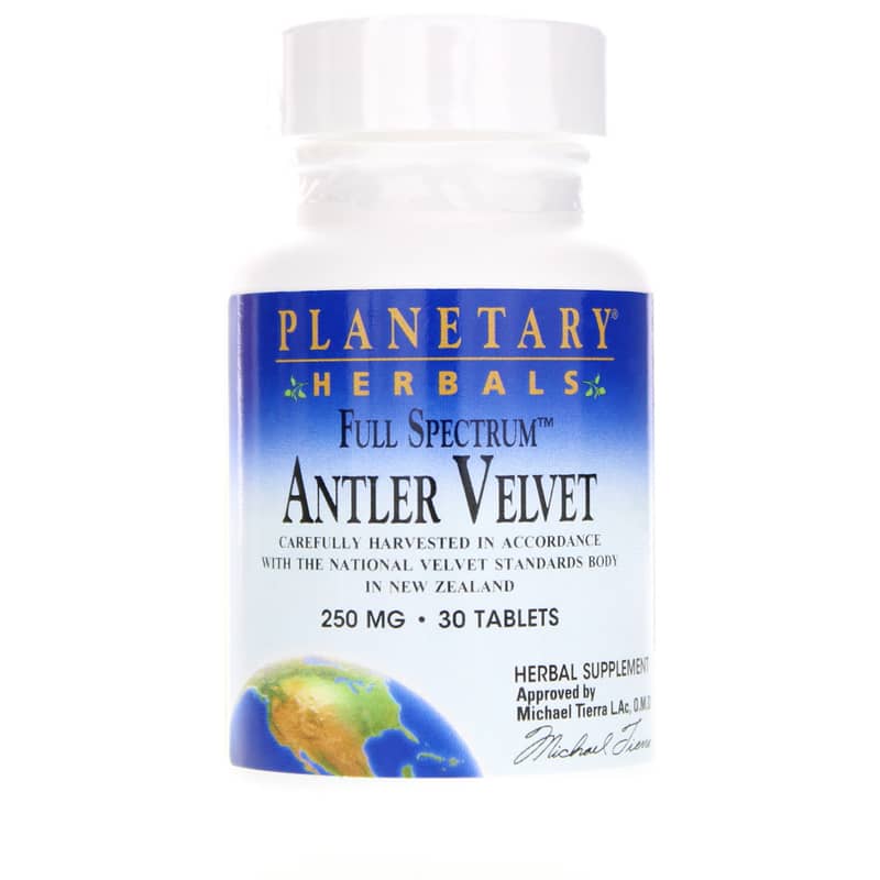 Planetary Herbals Antler Velvet Full Spectrum 250 Mg 30 Tablets