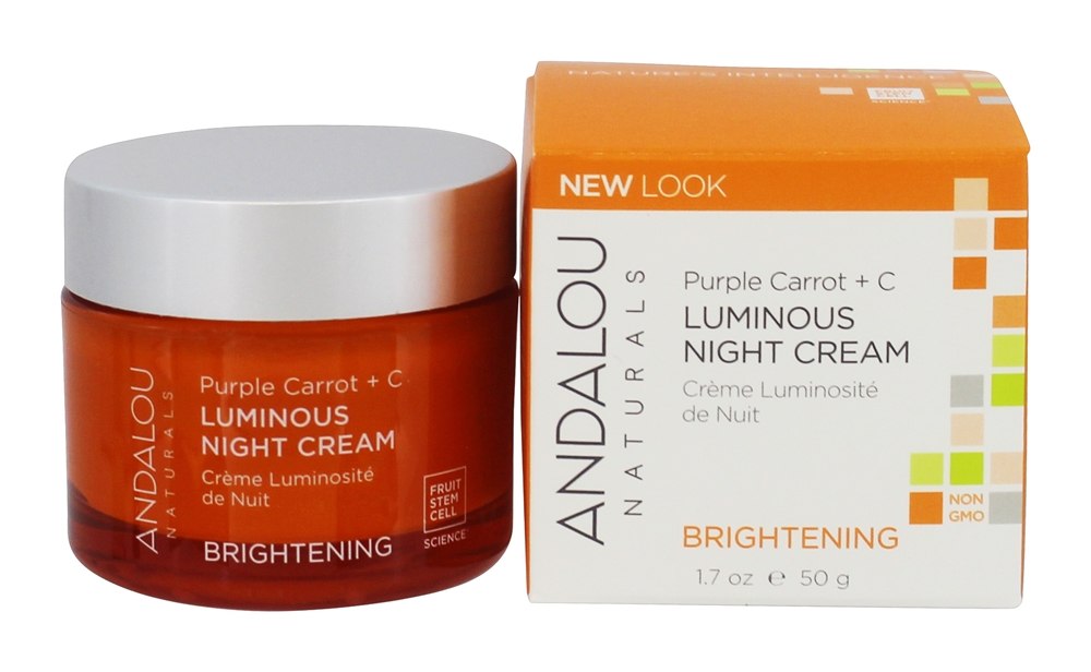 Andalou Naturals - Brightening Purple Carrot C Luminous Night Facial Cream - 1.7 oz.