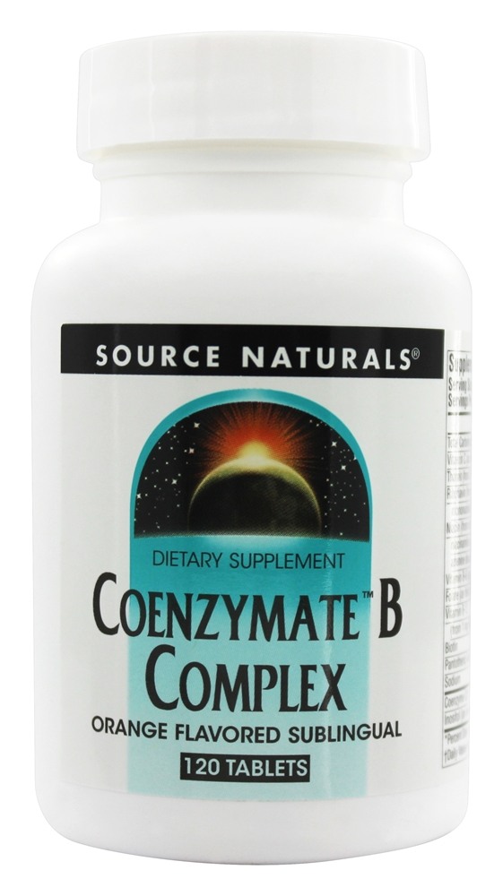 Source Naturals - Coenzymate B Complex Sublingual Orange Flavored - 120 Tablets