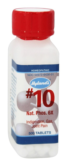 Hylands - Cell Salts 10 Natrum Phosphoricum 6 X - 500 Tablets
