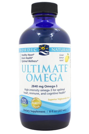 Nordic Naturals - Ultimate Omega Purified Fish Oil Lemon - 8 fl. oz.